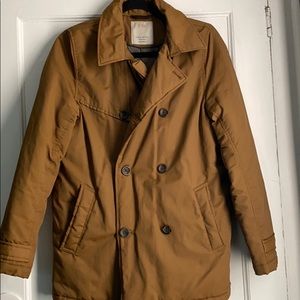 Zara water resistant peacoat